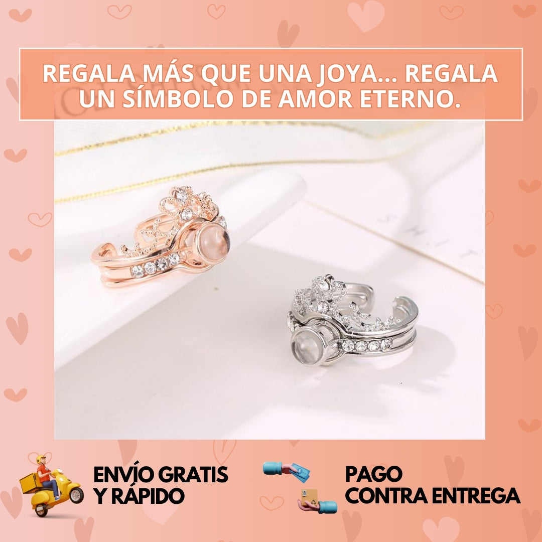 Anillo AmorInfinito™ – Proyecta "Te Amo" en 100 idiomas