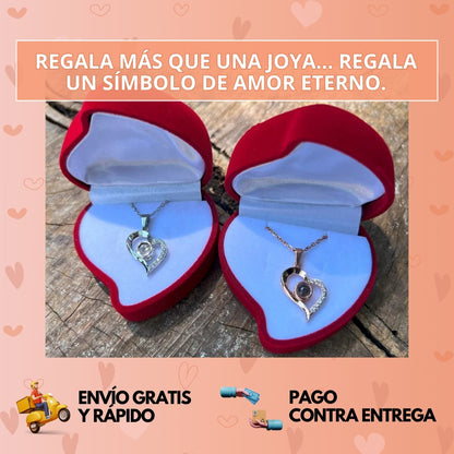 Collar AmorInfinito™ – Proyecta "Te Amo" en 100 idiomas