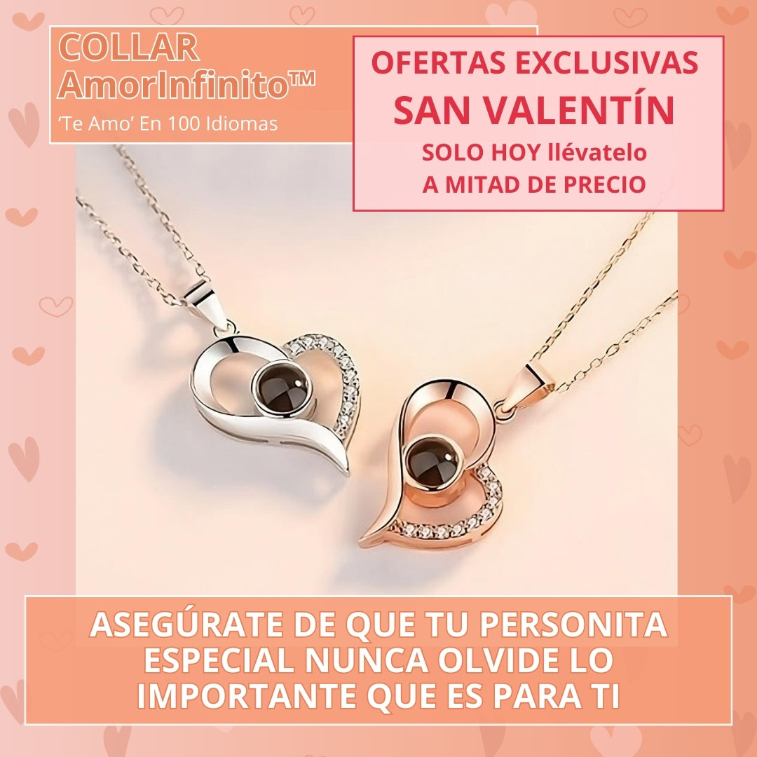 Collar AmorInfinito™ – Proyecta "Te Amo" en 100 idiomas