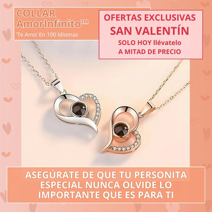 Collar AmorInfinito™ – Proyecta "Te Amo" en 100 idiomas